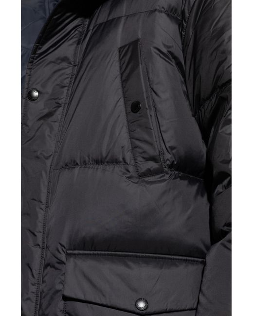 Yves Salomon Black Reversible Jacket With Hood for men