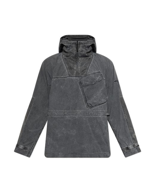 Stone Island Gray Hooded Jacket for men