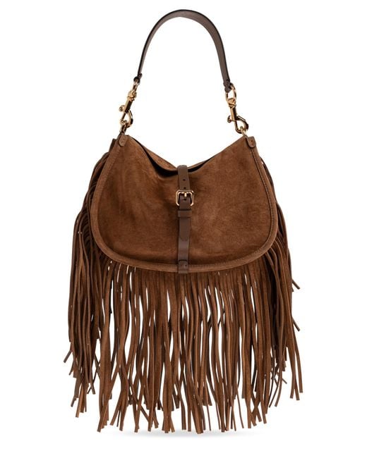 Etro Brown 'Pony Medium' Shoulder Bag