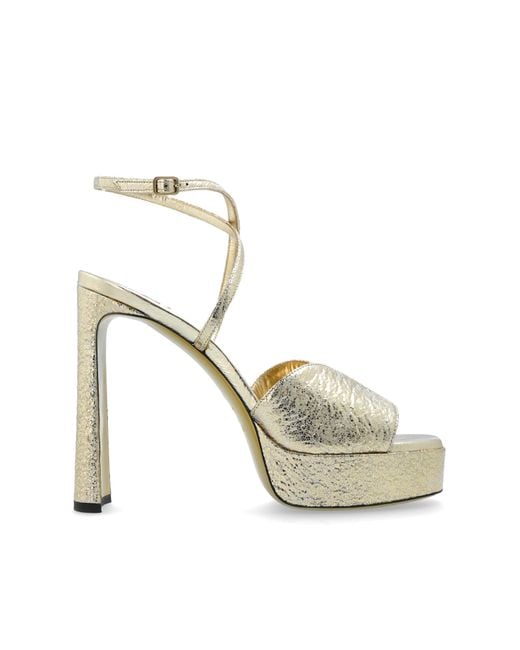 Jimmy Choo Metallic 'Karli' Platform Sandals