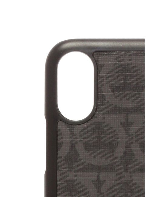 Ferragamo Black Iphone Cover Iphone X Fabric for men