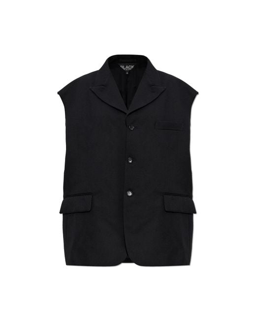 Comme des Garçons Black Wool Vest