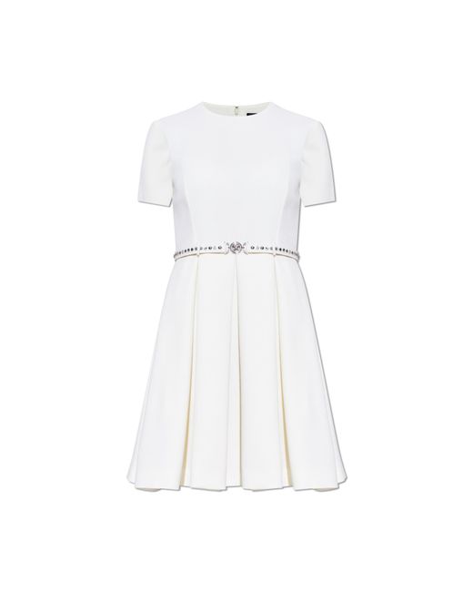 Versace White Wool Dress