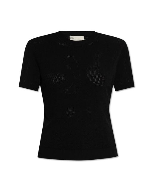 Tory Burch Black Top With Perforation