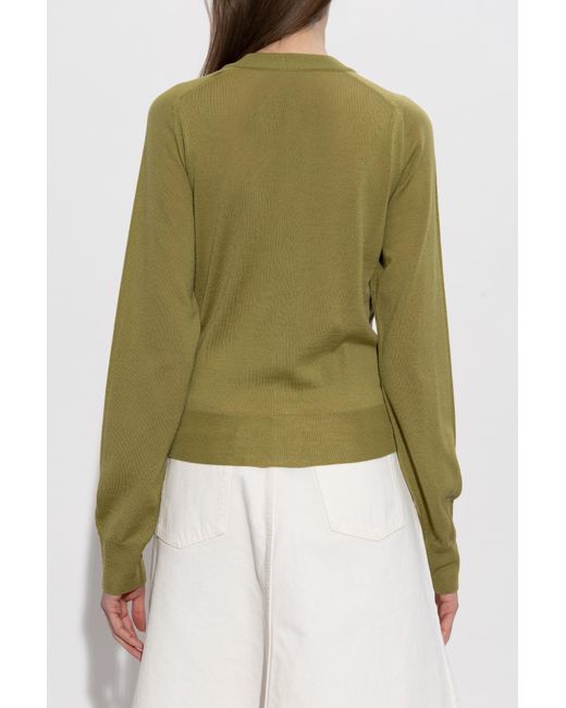 AMI Natural Wool Cardigan