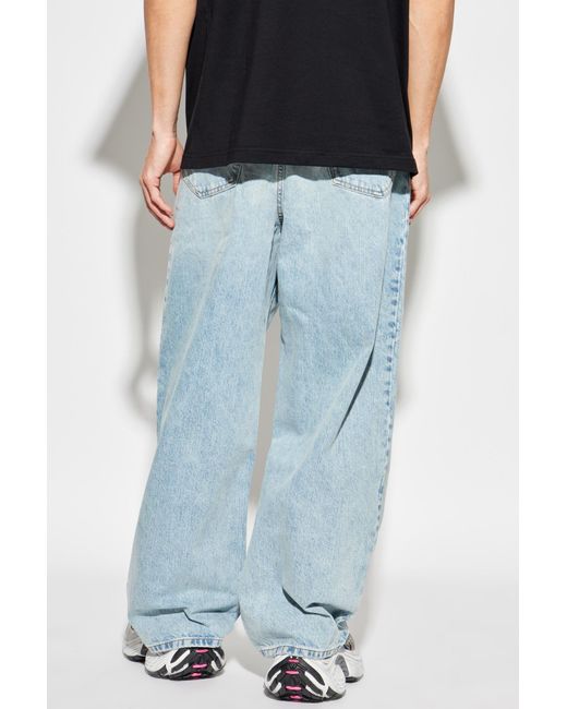 Balenciaga Blue Wide-Leg Jeans