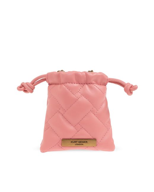 Kurt Geiger Pink Shoulder Bag 'Kensington String Micro'