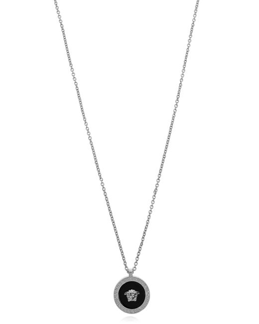 Versace Metallic Necklace With Pendant for men