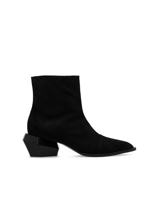 Balmain Black 'billy' Heeled Ankle Boots, for men
