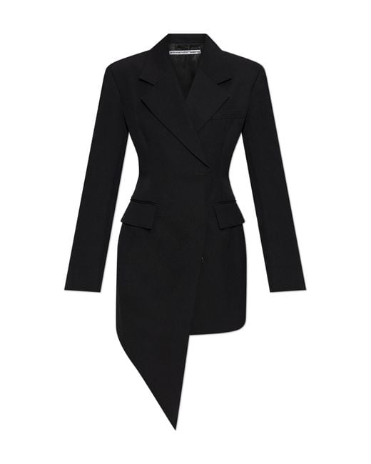 formal black dress with sleeves Zapakasa Women Black and White Patchwork Long Formal Dress with Pockets  V-Neck Satin Sheath Evening Dress with Slit main image 1