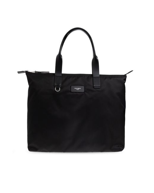 Dolce & Gabbana Black Shopper-Type Bag for men