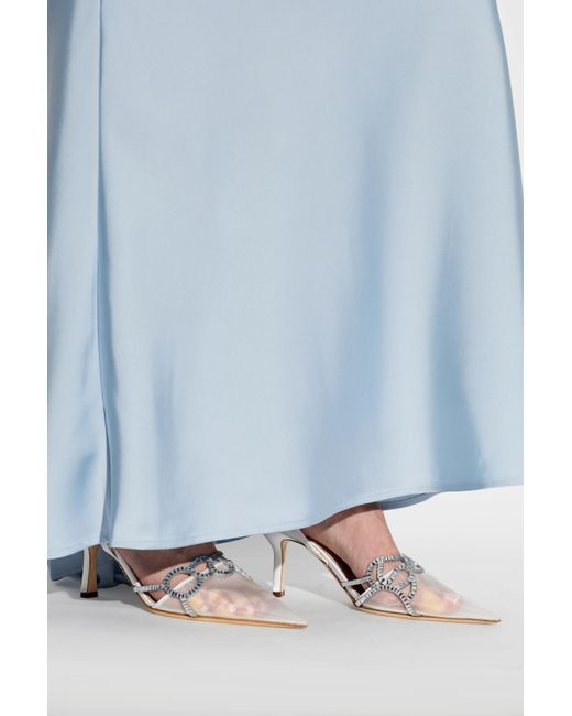 Rodo White Heeled Shoes