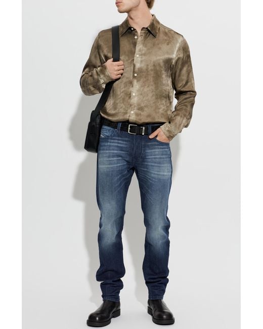 DIESEL Brown Shirt 'S-Kissy-Hnbw' for men