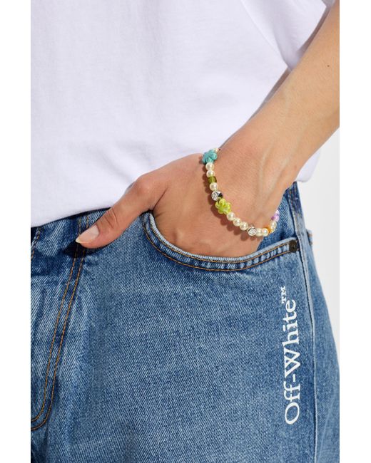 Off-White c/o Virgil Abloh Multicolor Bracelet With Glass Pearls