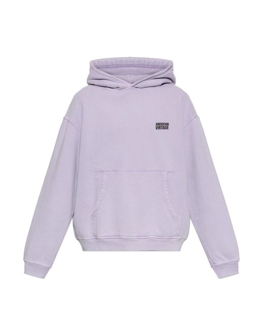 American Vintage Purple Hoodie for men