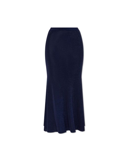 Self-Portrait Blue Skirt With Lurex Thread