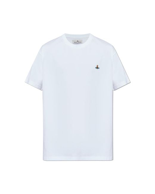 Vivienne Westwood White T-Shirt With Logo for men