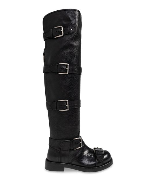 Dolce & Gabbana Black Leather Boots
