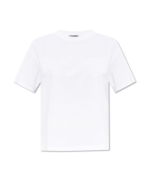 Emporio Armani White Cotton T-Shirt