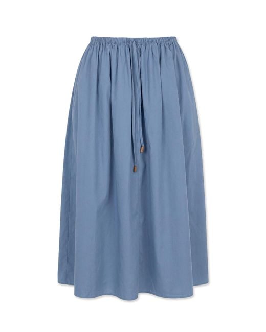 Marni Blue Flared Skirt With Pockets