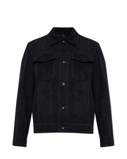 Rag & Bone Blue Suede Jacket for men
