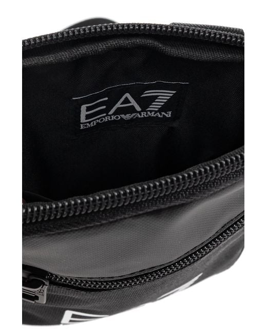 EA7 Black Shoulder Bag With Logo