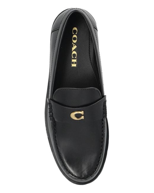 COACH Black Jocelyn Loafers Shoes