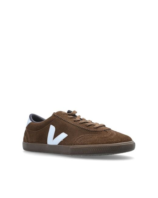 Veja Brown "Volley Suede" Sports Shoes for men