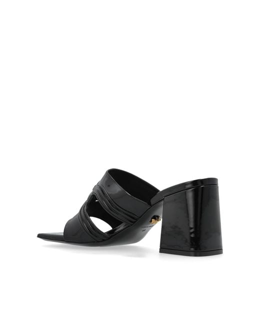 Versace Blue Heeled Sandals