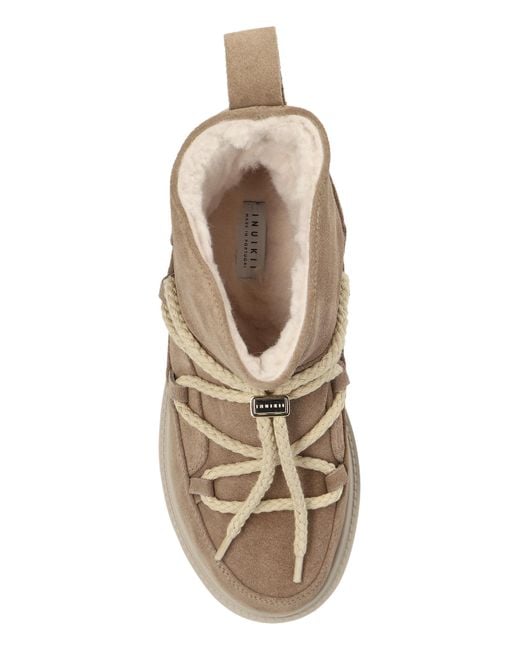 Inuikii Brown "Classic Low Platform" Snow Boots