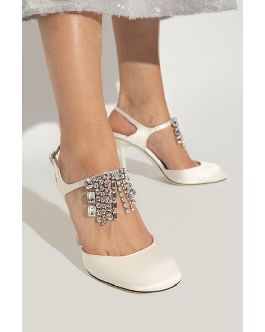 Jimmy Choo White Heeled Shoes Verity