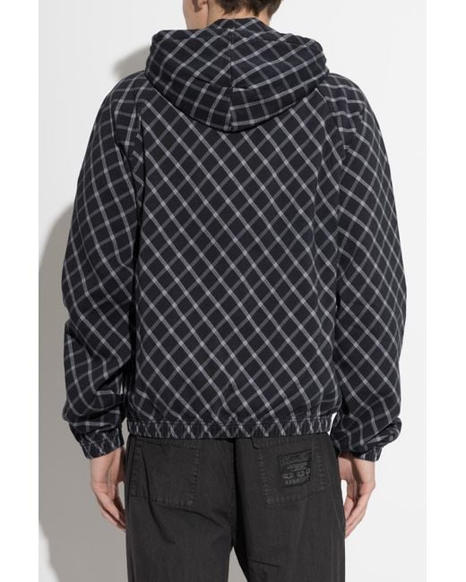 Umbro Black Plaid Pattern Sweatshirt for men