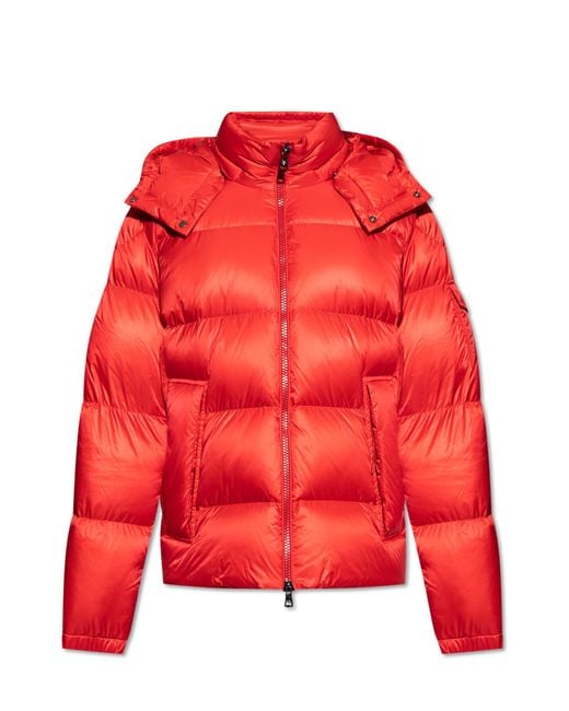 Moncler Red Down Jacket "Couyere" for men