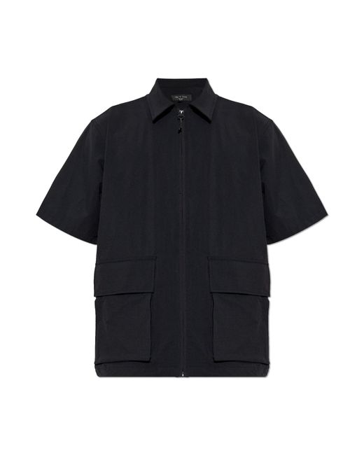 Rag & Bone Black Shirt With Pockets for men