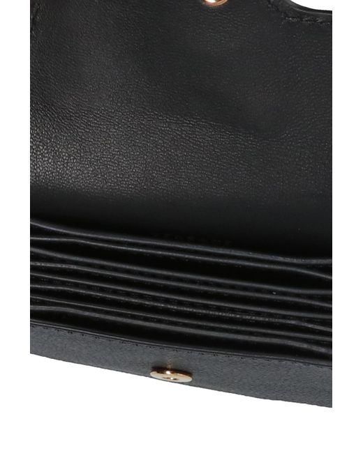 Versace Black Card Holder With Logo