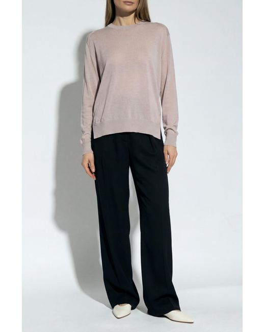 Jil Sander Pink Crew Neck Sweater
