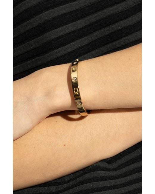 COACH Metallic Brass Bracelet