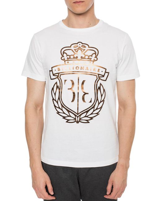 Billionaire Logo-printed T-shirt in White for Men - Save 7% - Lyst