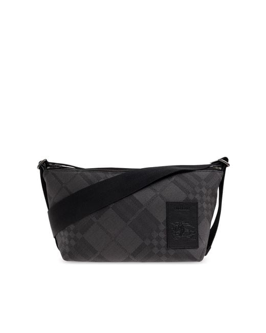 Burberry Black Shoulder Bag With Logo for men