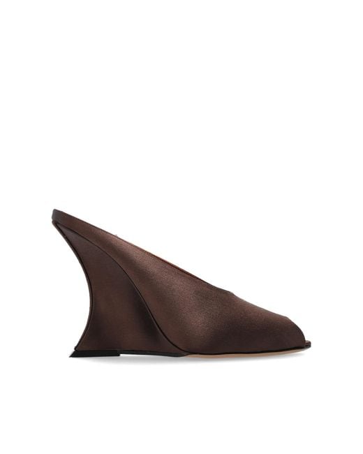 Paris Texas Brown Wedge Sandals "Nina"