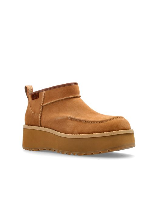 Ugg Brown Platform Ankle Boots "Cityfunc Ultra Mini"