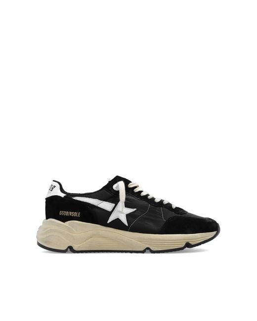 Golden Goose Deluxe Brand Black 'Running Sole Full Quarter With Ornamental Stitch' Sneakers for men