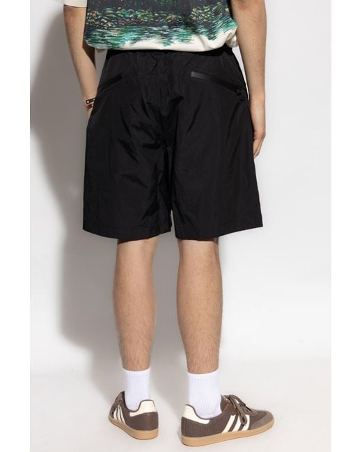 Woolrich Black Shorts With Belt for men