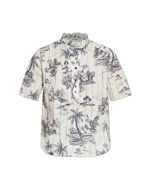 Zadig & Voltaire White Top With Print