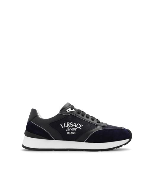Versace Black 'milano' Sneakers, for men