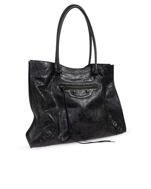 Balenciaga Black Shoulder Bag "Le City Medium"