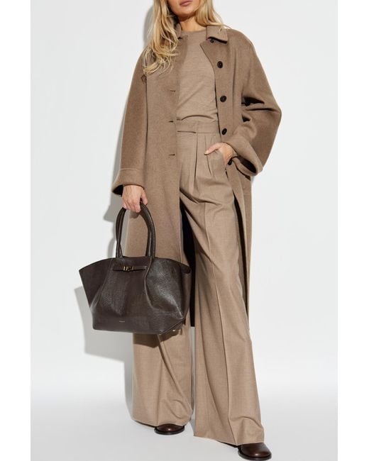 Max Mara Brown Creased Trousers 'Zulia'