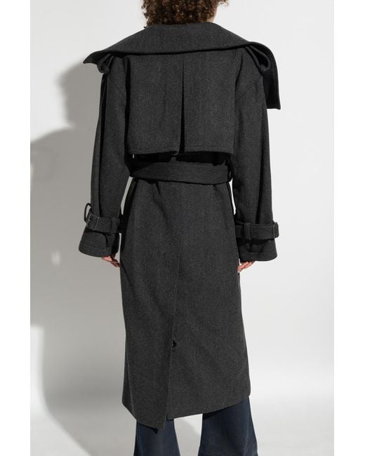 Acne Black Wool Coat