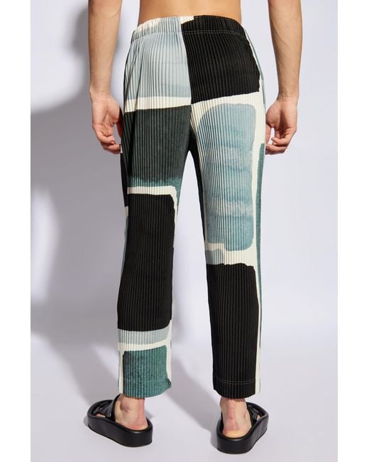 Homme Plissé Issey Miyake Multicolor Pleated Trousers By for men