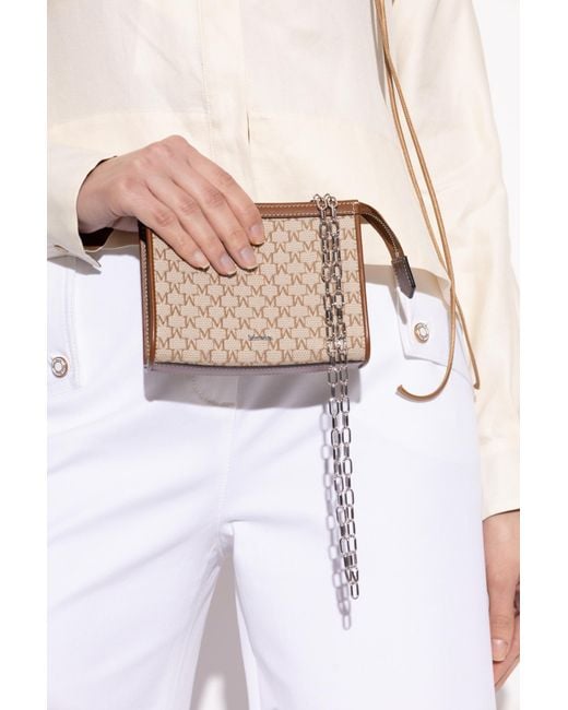 Max Mara White Pouch With Monogram